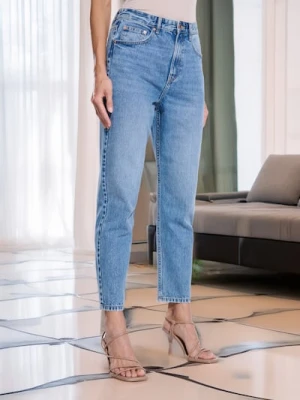 Zdjęcie produktu Sinsay - Jeansy mom - niebieski