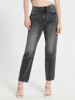 Sinsay - Jeansy mom - szary