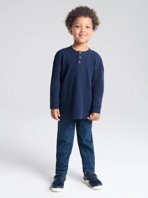 Sinsay - Jeansy o dopasowanym kroju - granatowy