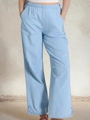 Sinsay - Jeansy parachute - niebieski