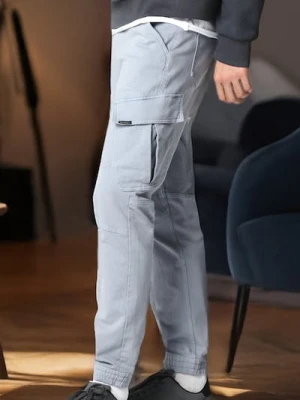 Sinsay - Jeansy regular jogger fit - niebieski