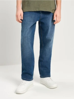 Sinsay - Jeansy Relaxed Tapered Fit - granatowy