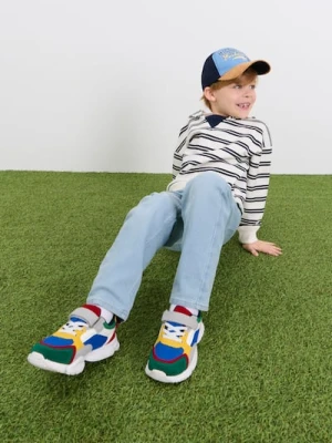 Sinsay - Jeansy Relaxed Tapered Fit - niebieski