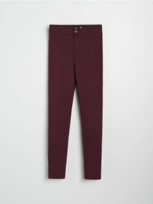 Sinsay - Jeansy skinny - brązowy