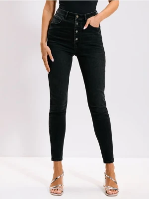 Sinsay - Jeansy skinny - czarny