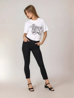 Sinsay - Jeansy skinny - czarny