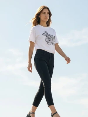 Sinsay - Jeansy skinny - czarny