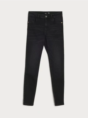 Sinsay - Jeansy skinny fit - czarny