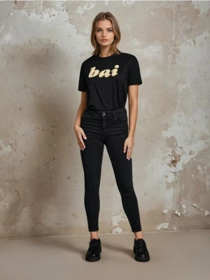 Sinsay - Jeansy skinny fit - czarny