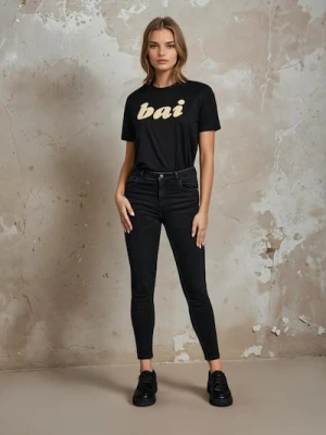 Sinsay - Jeansy skinny fit - czarny