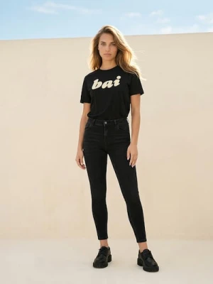 Sinsay - Jeansy skinny fit - czarny