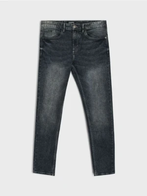 Sinsay - Jeansy skinny fit - szary