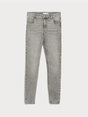 Sinsay - Jeansy skinny fit - szary