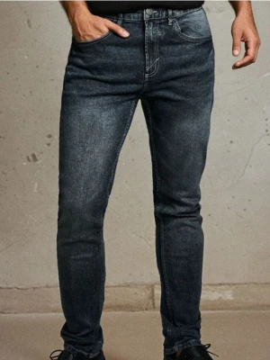 Sinsay - Jeansy skinny fit - szary