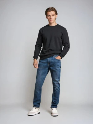 Sinsay - Jeansy skinny - granatowy