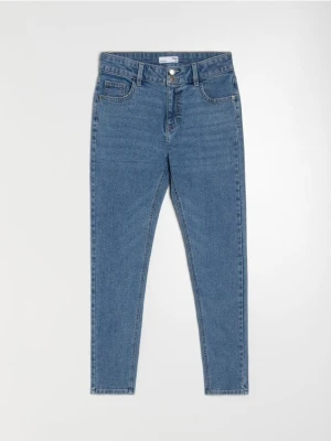 Sinsay - Jeansy skinny - niebieski