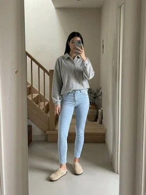 Sinsay - Jeansy skinny - niebieski