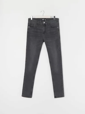 Sinsay - Jeansy skinny - szary