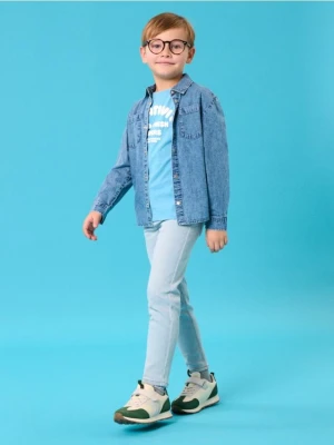 Sinsay - Jeansy slim fit - niebieski