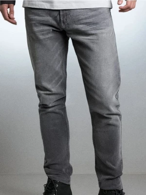 Sinsay - Jeansy slim fit - szary