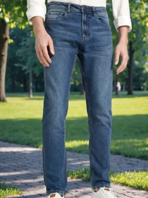 Sinsay - Jeansy slim - granatowy