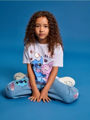 Sinsay - Jeansy Stitch - niebieski