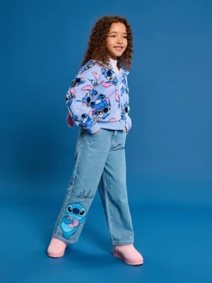 Sinsay - Jeansy Stitch - niebieski