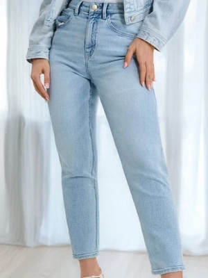 Sinsay - Jeansy straight - niebieski