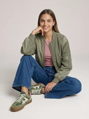 Sinsay - Jeansy wide leg high waist - granatowy