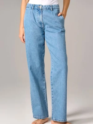 Sinsay - Jeansy wide leg - niebieski