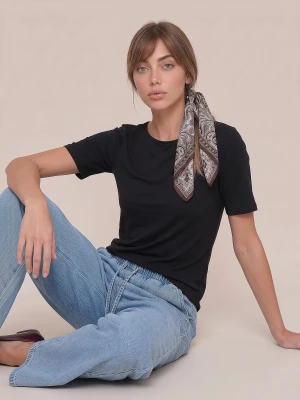 Sinsay - Jeansy wide leg z efektem sprania - niebieski
