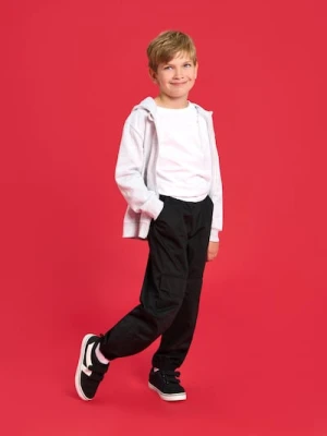 Sinsay - Jeansy z kieszeniami na kolanach Active - czarny