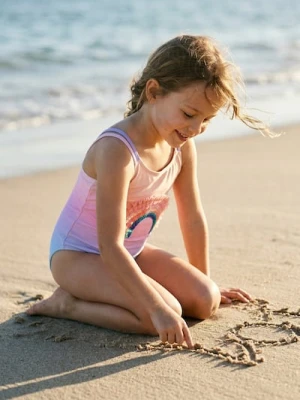 Sinsay - Jednoczęściowy strój kąpielowy na ramiączkach z cekinową aplikacją - wielobarwny