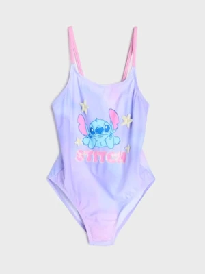 Sinsay - Jednoczęściowy strój kąpielowy z efektem ombre Stitch - fioletowy
