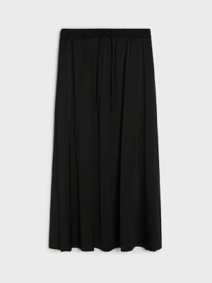 Sinsay - Jednolita spódnica midi - czarny