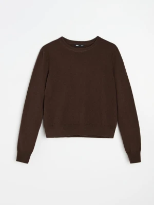 Sinsay - Jednolity sweter z wełną - dark grey jeans