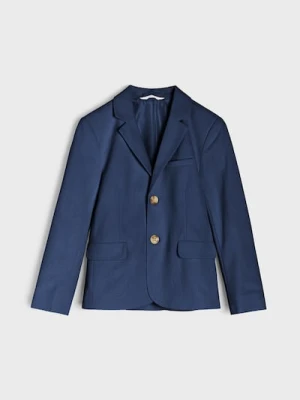 Sinsay - Jednorzędowa marynarka z ozdobnymi guzikami - granatowy