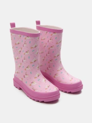 Sinsay - Kalosze z motywem jednorożców - różowy