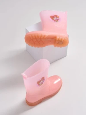 Sinsay - Kalosze ze świecącą podeszwą LED i holograficznym nadrukiem PAW Patrol - pomarańczowy