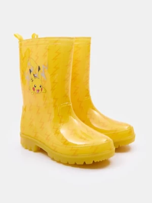 Sinsay - Kalosze ze świecącą podeszwą LED Pokémon - żółty