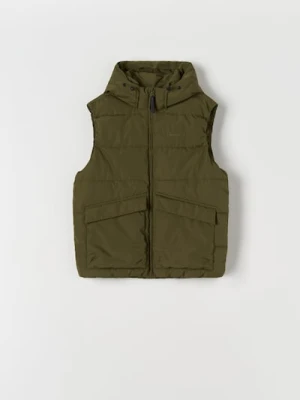 Sinsay - Kamizelka pikowana - zielony