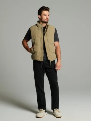 Sinsay - Kamizelka puffer - beżowy