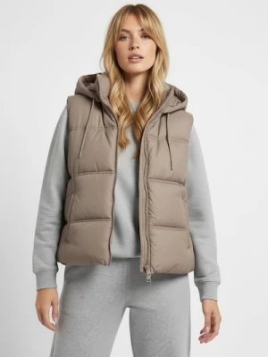 Sinsay - Kamizelka z kapturem - beżowy