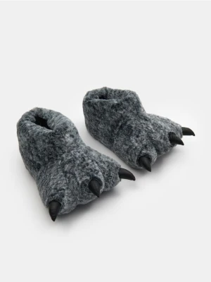 Sinsay - Kapcie w kształcie łapy - czarny