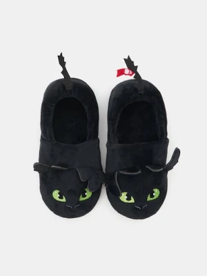 Sinsay - Kapcie z aplikacjami 3D How to train Your Dragon - czarny