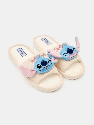 Sinsay - Kapcie z aplikacjami 3D Stitch - błękitny