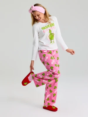 Sinsay - Kapcie z futerkiem Grinch - czerwony