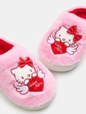 Sinsay - Kapcie z futerkiem Hello Kitty - różowy