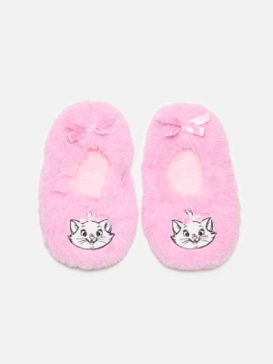 Sinsay - Kapcie z futerkiem i haftem The Aristocats - różowy