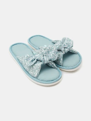 Sinsay - Kapcie z kokardą - niebieski